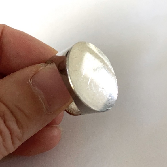 SOLID metal ring Circa 80’s/90’s UNISEX - Picture 6 of 9